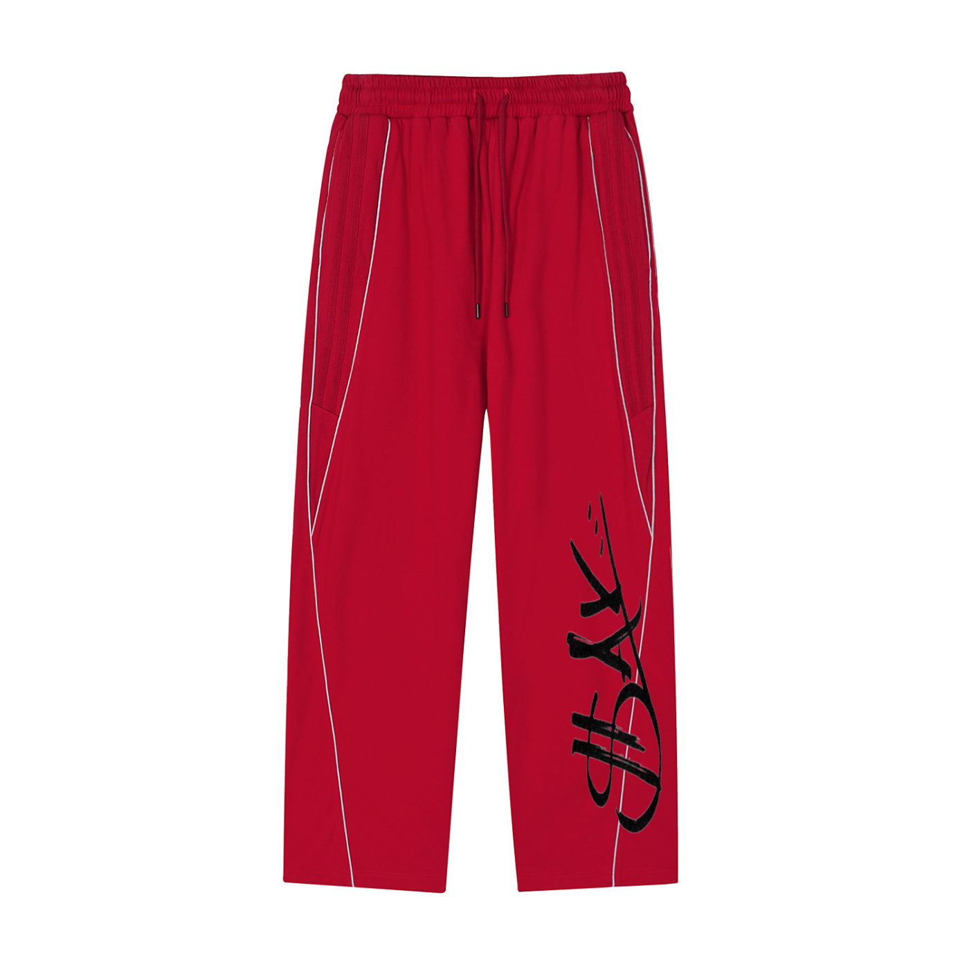 Reflection Striped Straight-Leg Sweatpants