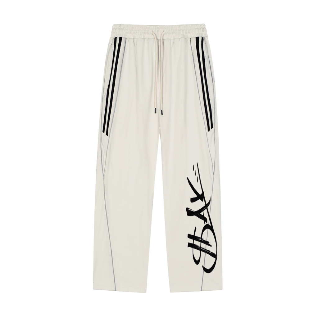 Reflection Striped Straight-Leg Sweatpants