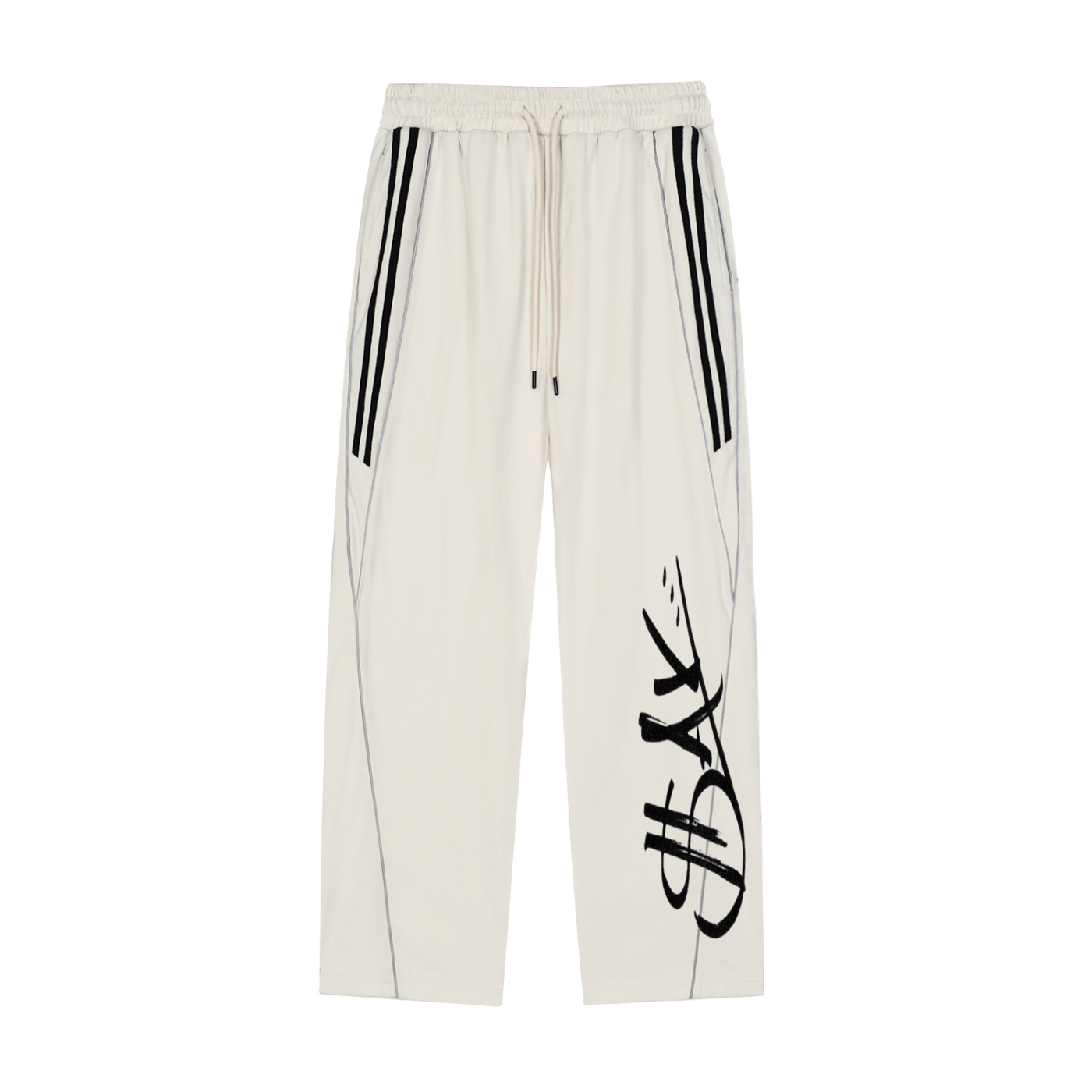 Reflection Striped Straight-Leg Sweatpants
