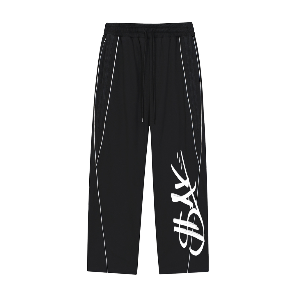 Reflection Striped Straight-Leg Sweatpants