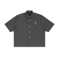 Unisex Striped Boxy Button-Up Shirt
