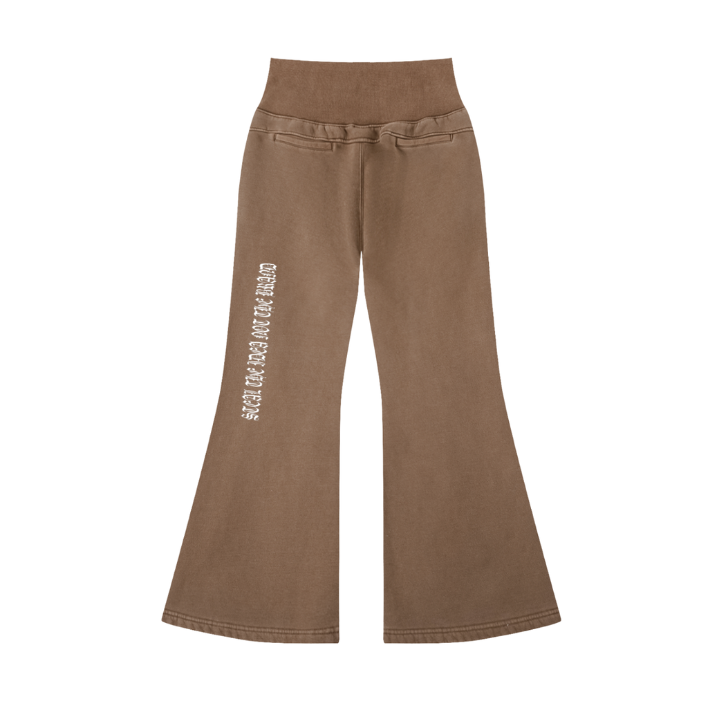 Vintage Washed Flared Fleece Pants