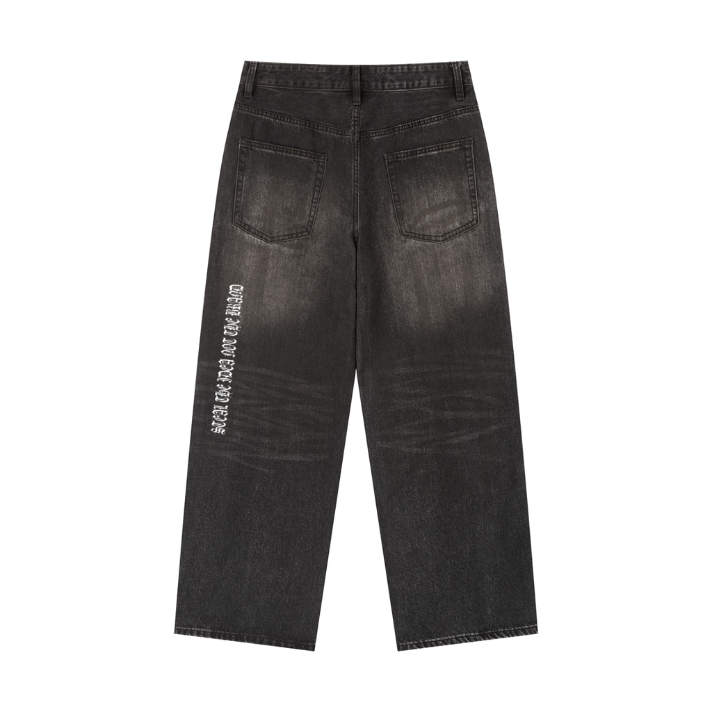 Vintage Wash Heavyweight Denim Jeans