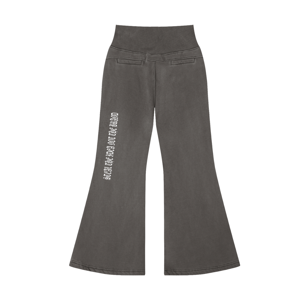 Vintage Washed Flared Fleece Pants
