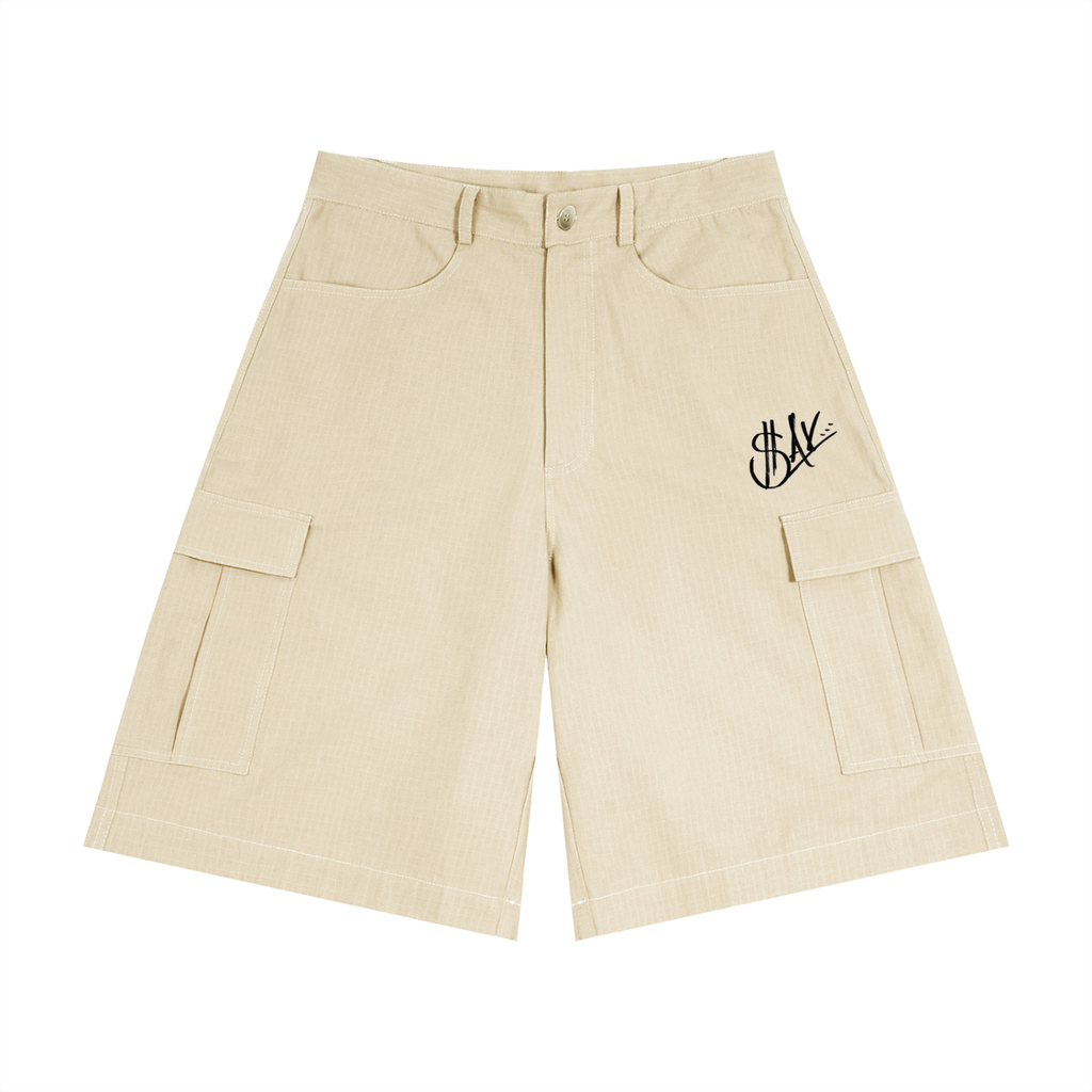 Unisex Woven Cargo Shorts