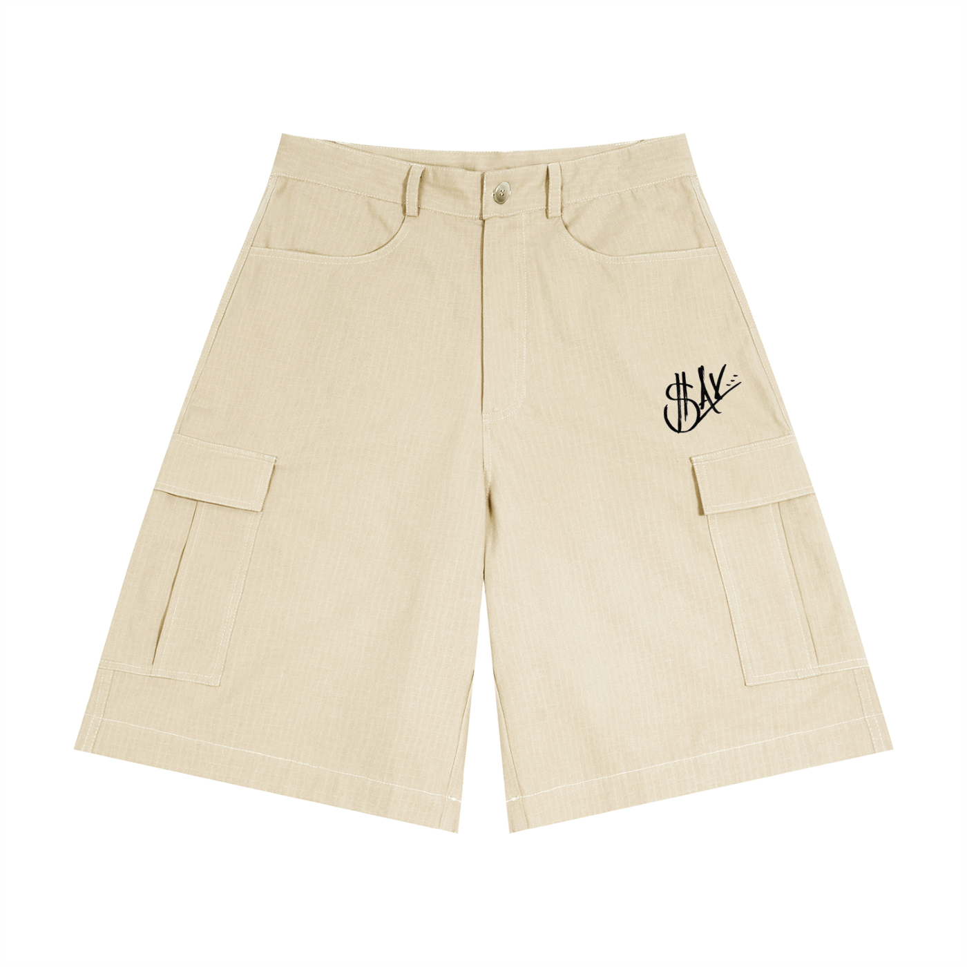 Unisex Woven Cargo Shorts