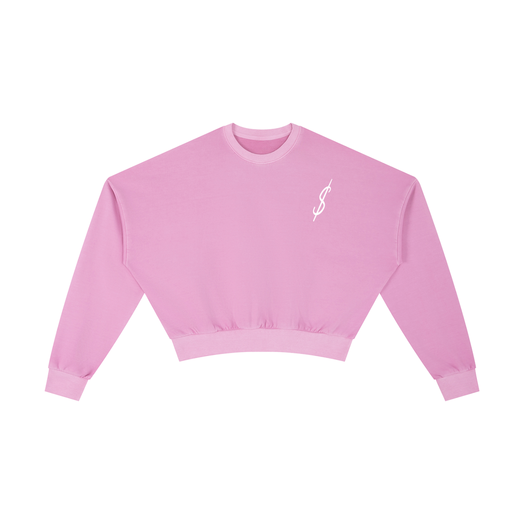 Vintage Washed Cropped Sweatshirt
