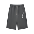 Relaxed Drawstring Three-quarter Sweatpants