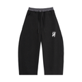 Plaid Waistband Barrel Sweatpants