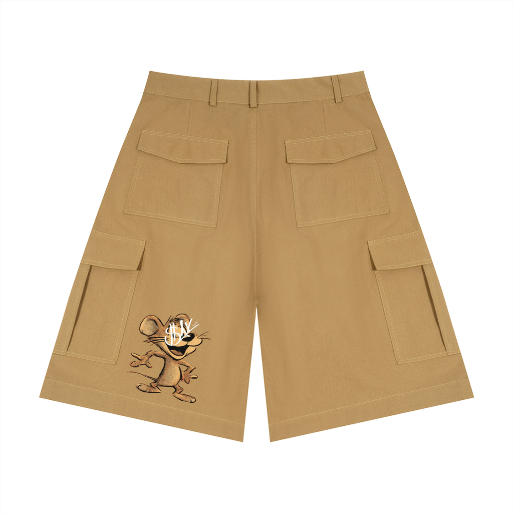 Unisex Woven Cargo Shorts