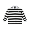 Color Block Stripe Polo Shirt